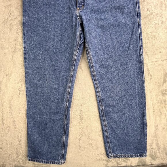 Diamond Gusset Jeans Mens 38x30 Blue Regular Fit Denim Made USA Workwear Classic - Picture 16 of 16